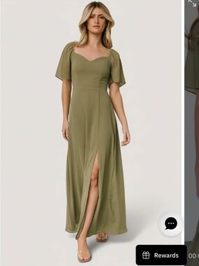 Baltic Born - Olive Green Maxi Dress